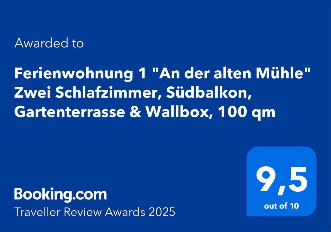 "An Der Alten Muehle 1" Fewo 120 Qm, Zwei Grosse Schlafzimmer, Suedbalkon, Gartenterrasse & Wallbox バート・ベントハイム エクステリア 写真